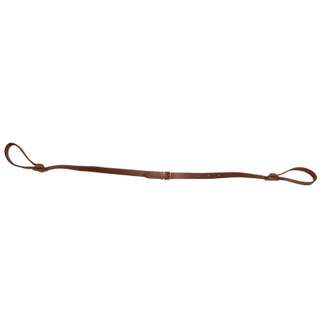 COUNTRY SELLERIE - BRETELLE CUIR PLEINE FLEUR DOUBLE LASSO PLATE